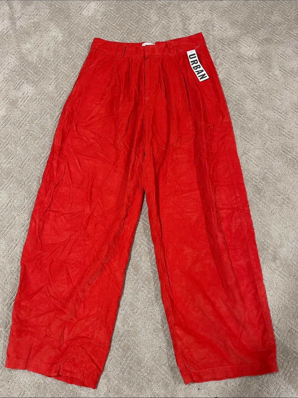 BDG Red Wide-Leg women’s corduroy